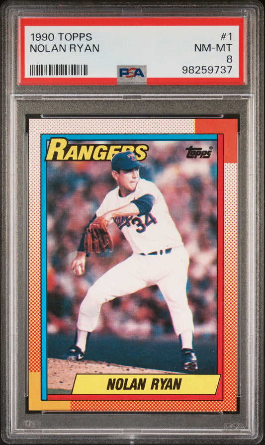 1990 Topps #1 Nolan Ryan PSA 8