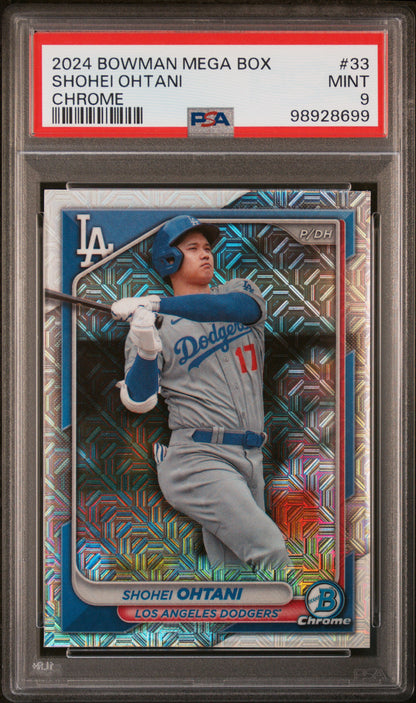 2024 Bowman Mega Box Chrome #33 Shohei Ohtani PSA 9