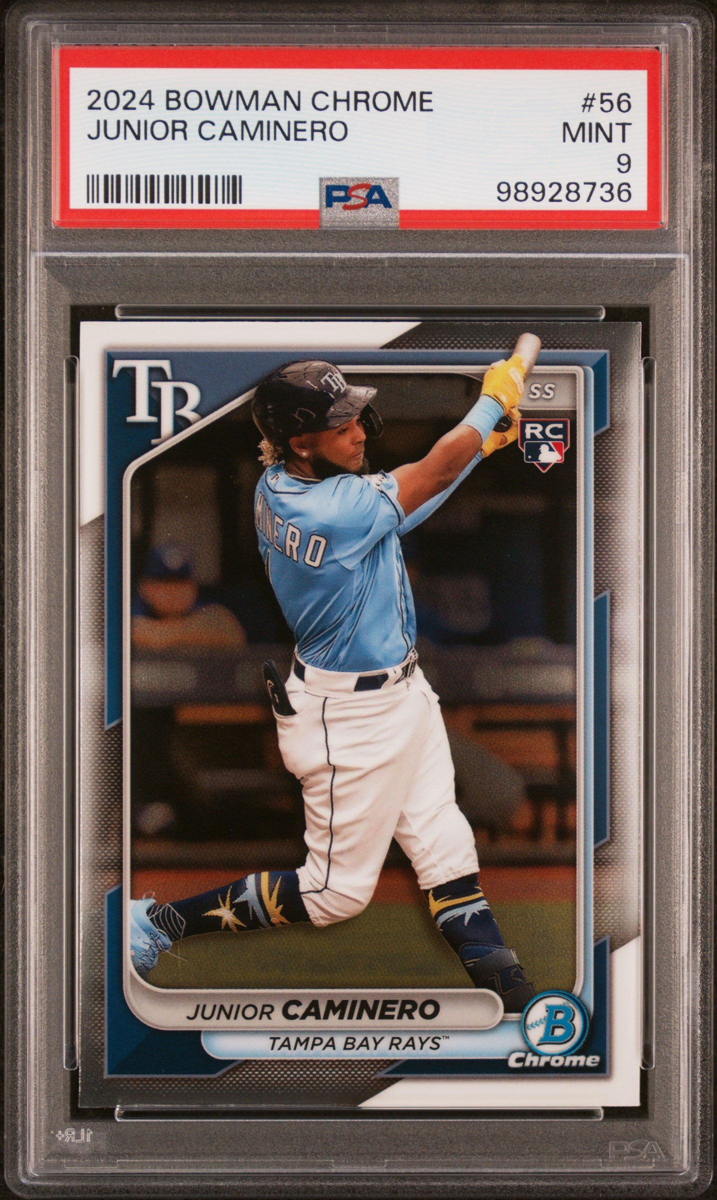 2024 Bowman Chrome #56 Junior Caminero PSA 9