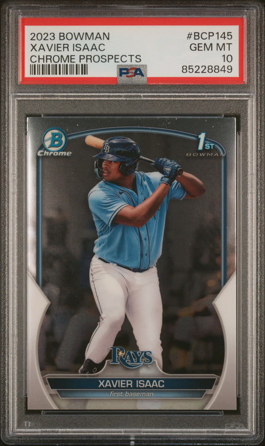 2023 Bowman Chrome Prospects #BCP145 Xavier Isaac Chrome Prospects PSA 10