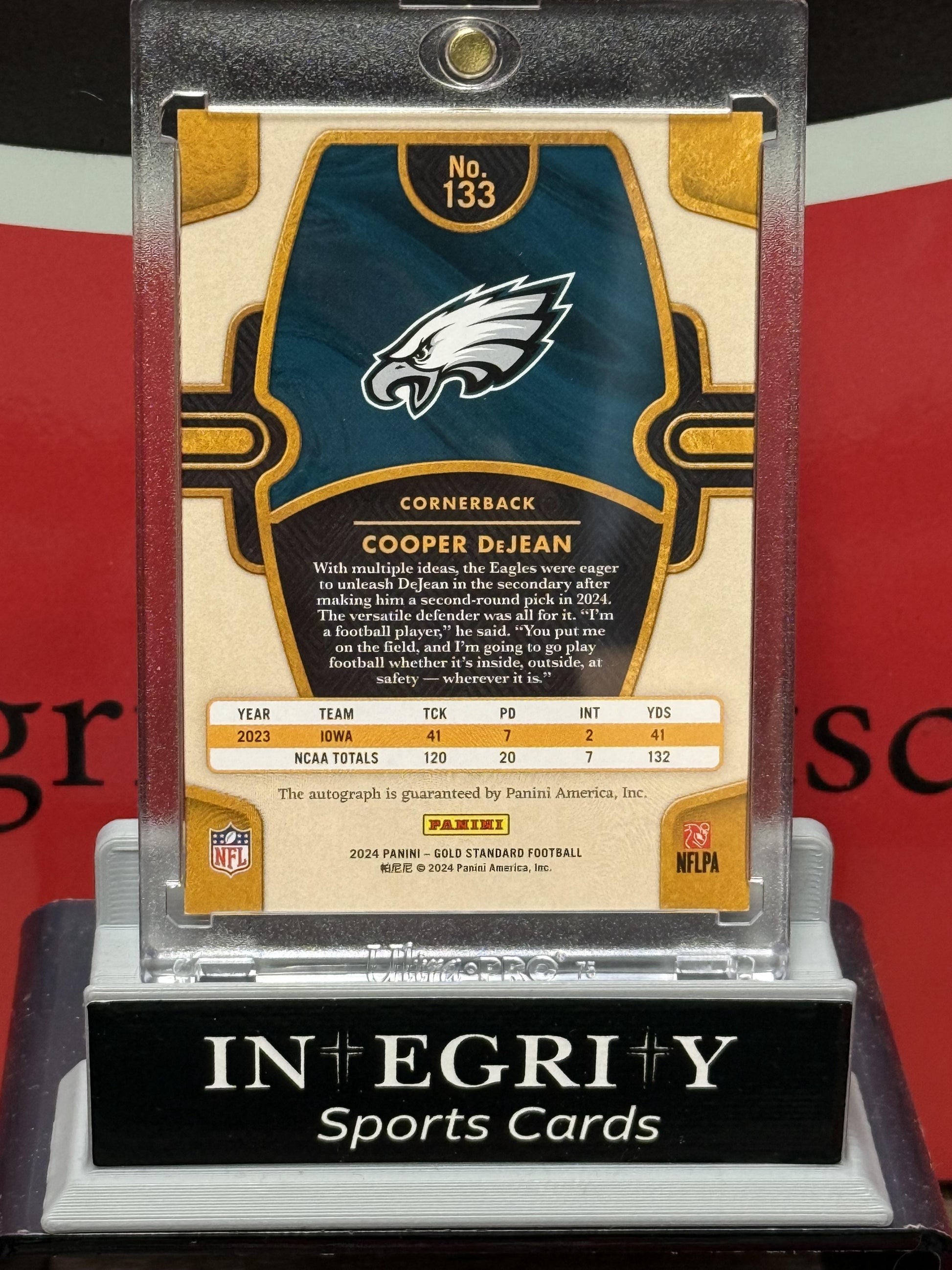 Gold Standard #305 Cooper Dejean Autograph
