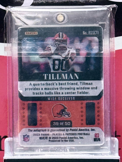 CEDRIC TILLMAN 2023 Plates & Patches #RSSCTI RC Auto Steel Plate #/50