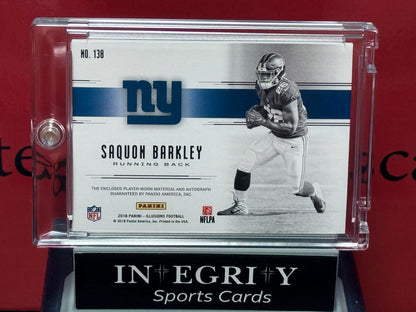 2018 Panini Illusions #138 Saquon Barkley Blue