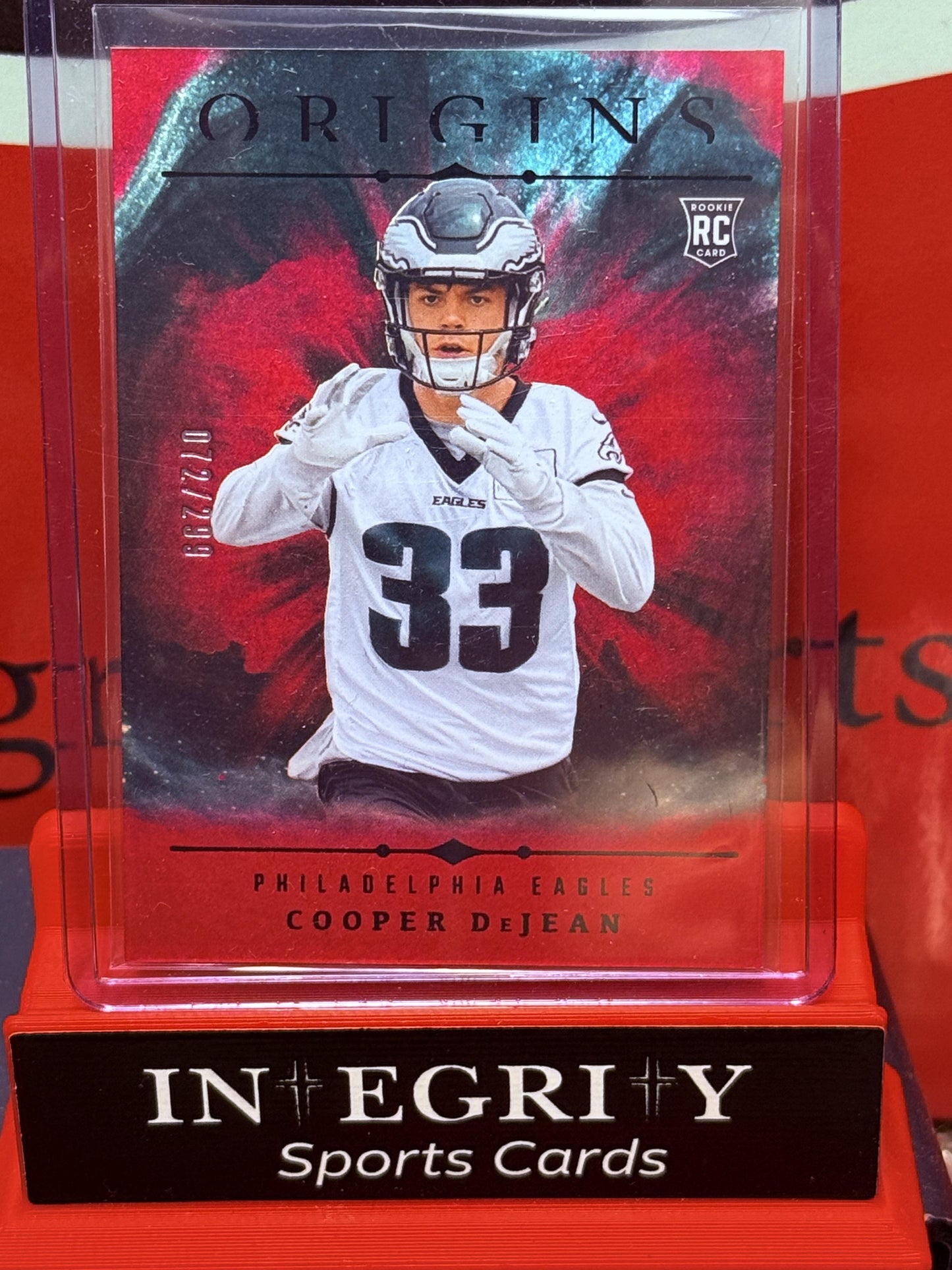 2024 Panini Origins #127 Cooper DeJean Holo Red #/299