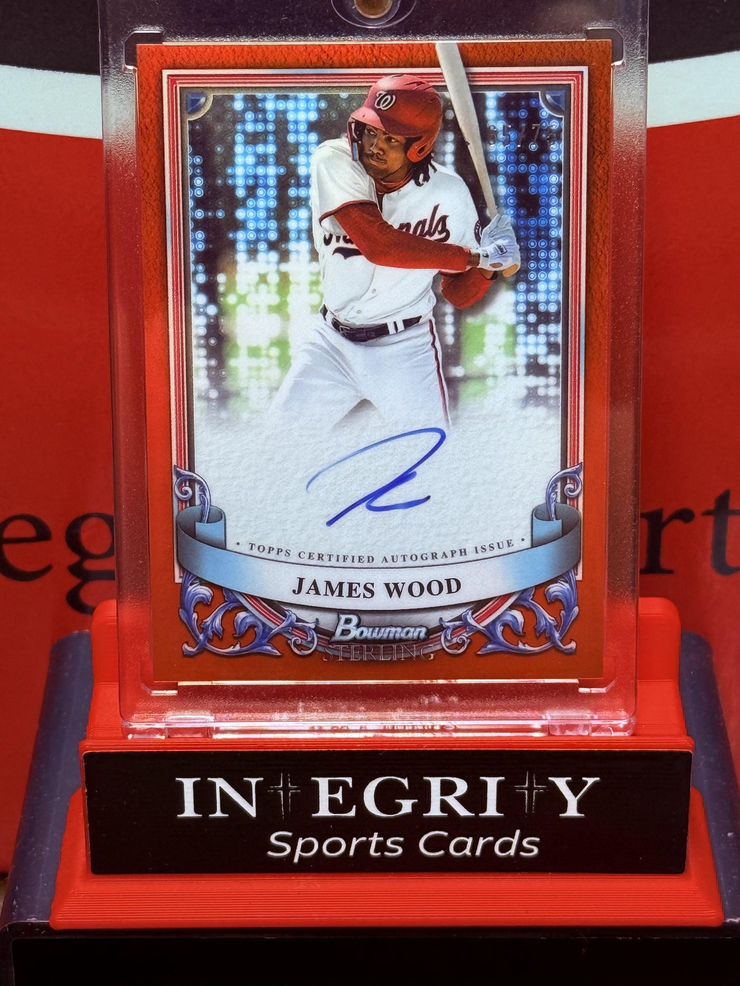 2024 Bowman Sterling #PA-JWO James Wood Orange/75