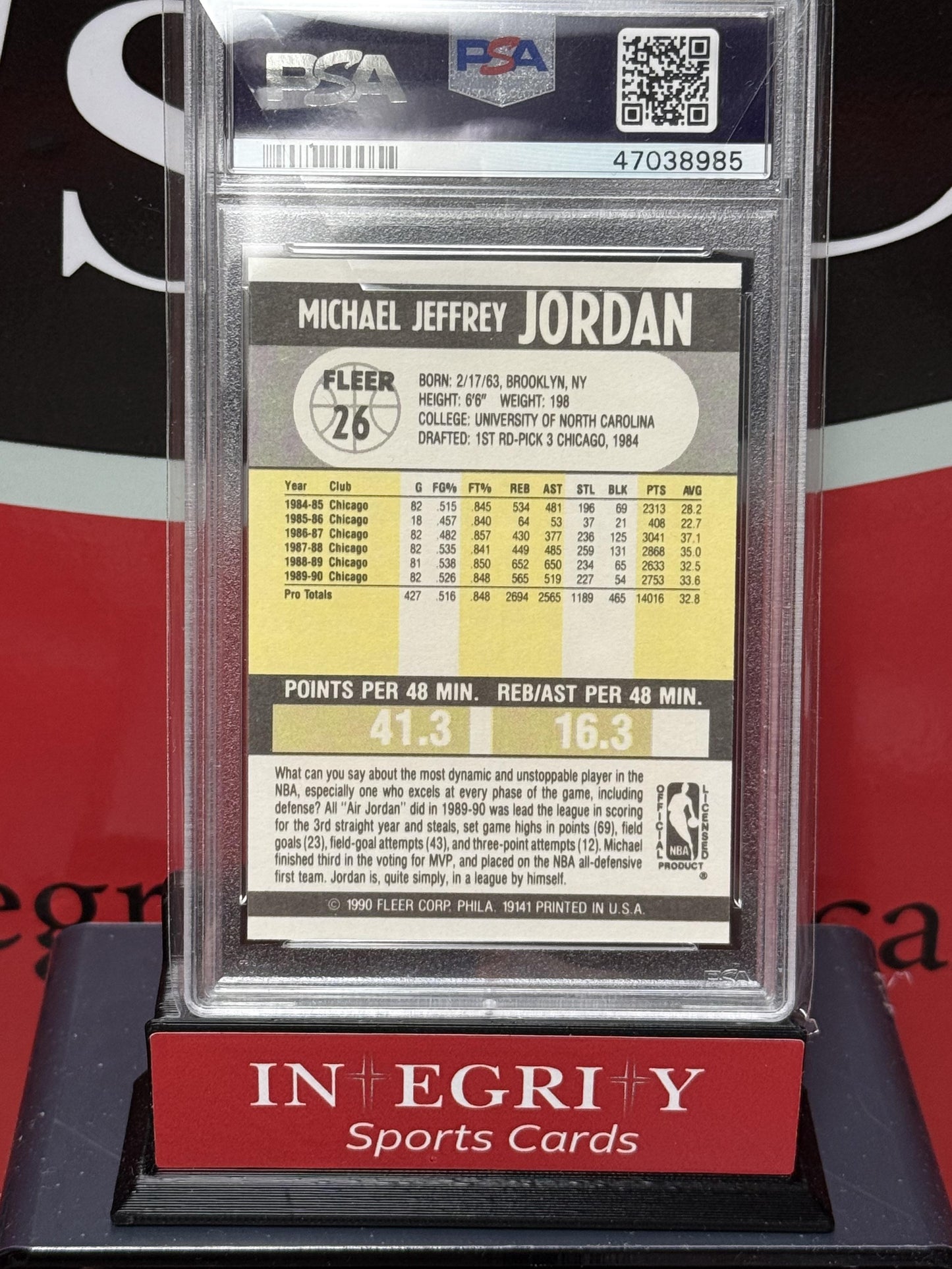 1990 Fleer #26 Michael Jordan PSA 10