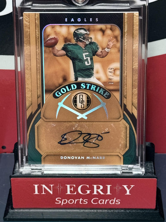 2024 Panini Origins #GS-DMB Donovan McNabb Gold Strike/49