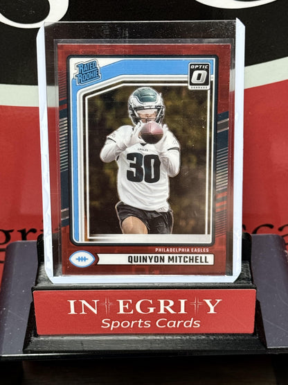 2024 Donruss #361 Quinyon Mitchell Optic Preview Red Pandora
