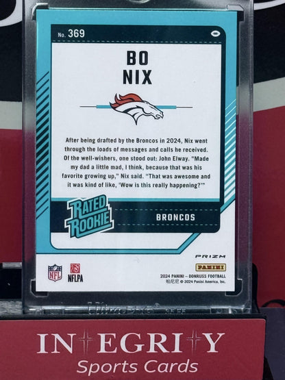2024 Donruss #369 Bo Nix Red Pandora