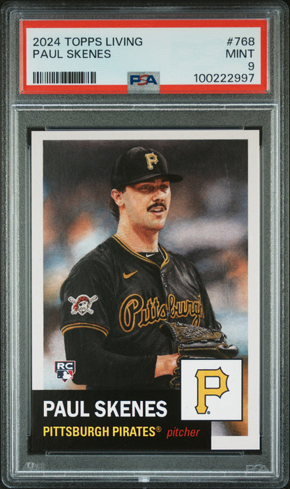 2024 Topps Living #768 Paul Skenes PSA 9