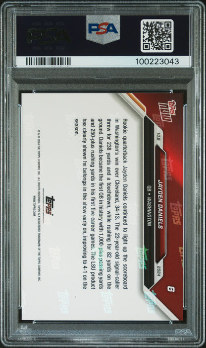 2024 Topps Now #6 Jayden Daniels PSA 10