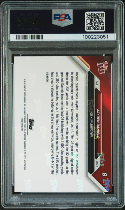 2024 Topps Now #6 Jayden Daniels PSA 10
