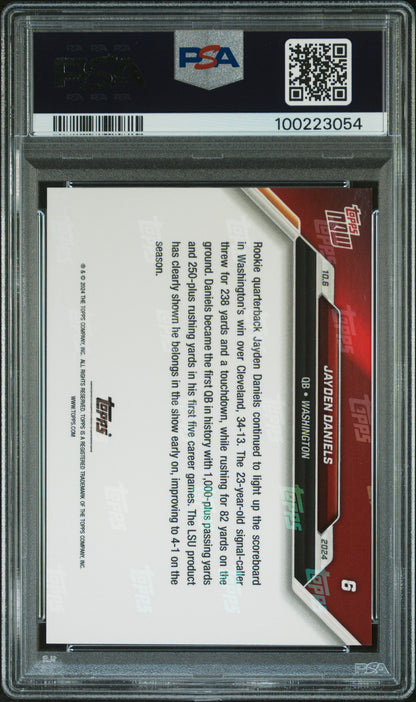 2024 Topps Now #6 Jayden Daniels PSA 9