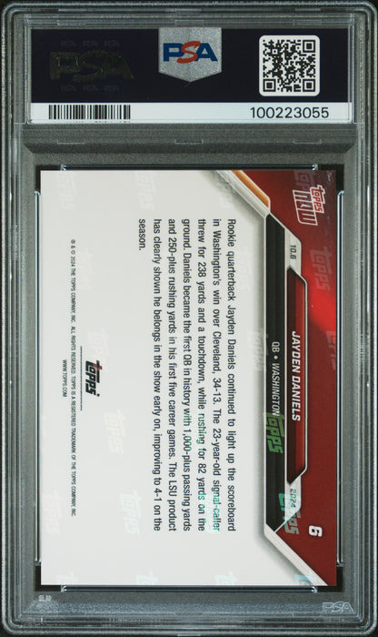 2024 Topps Now #6 Jayden Daniels PSA 10