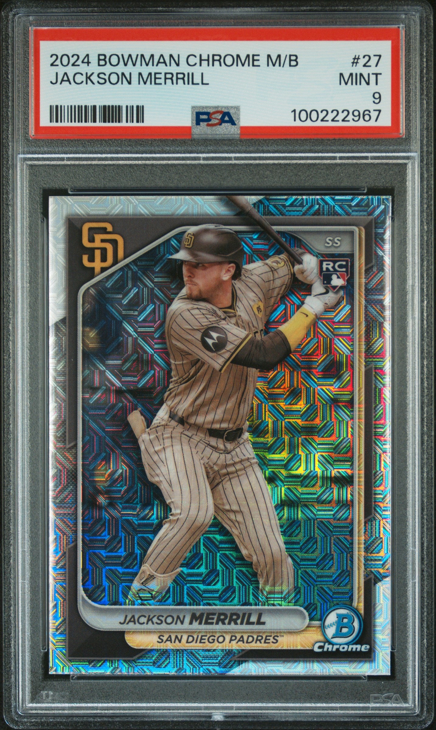 2024 Bowman Chrome Mega Box #27 Jackson Merrill PSA 9