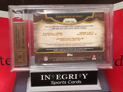 2013 Topps Triple Threads Autographed Relic #TTARTCLF Lacy/ Franklin/CobBGS 9.5