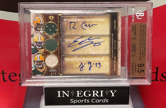 2013 Topps Triple Threads Autographed Relic #TTARTCLF Lacy/ Franklin/CobBGS 9.5