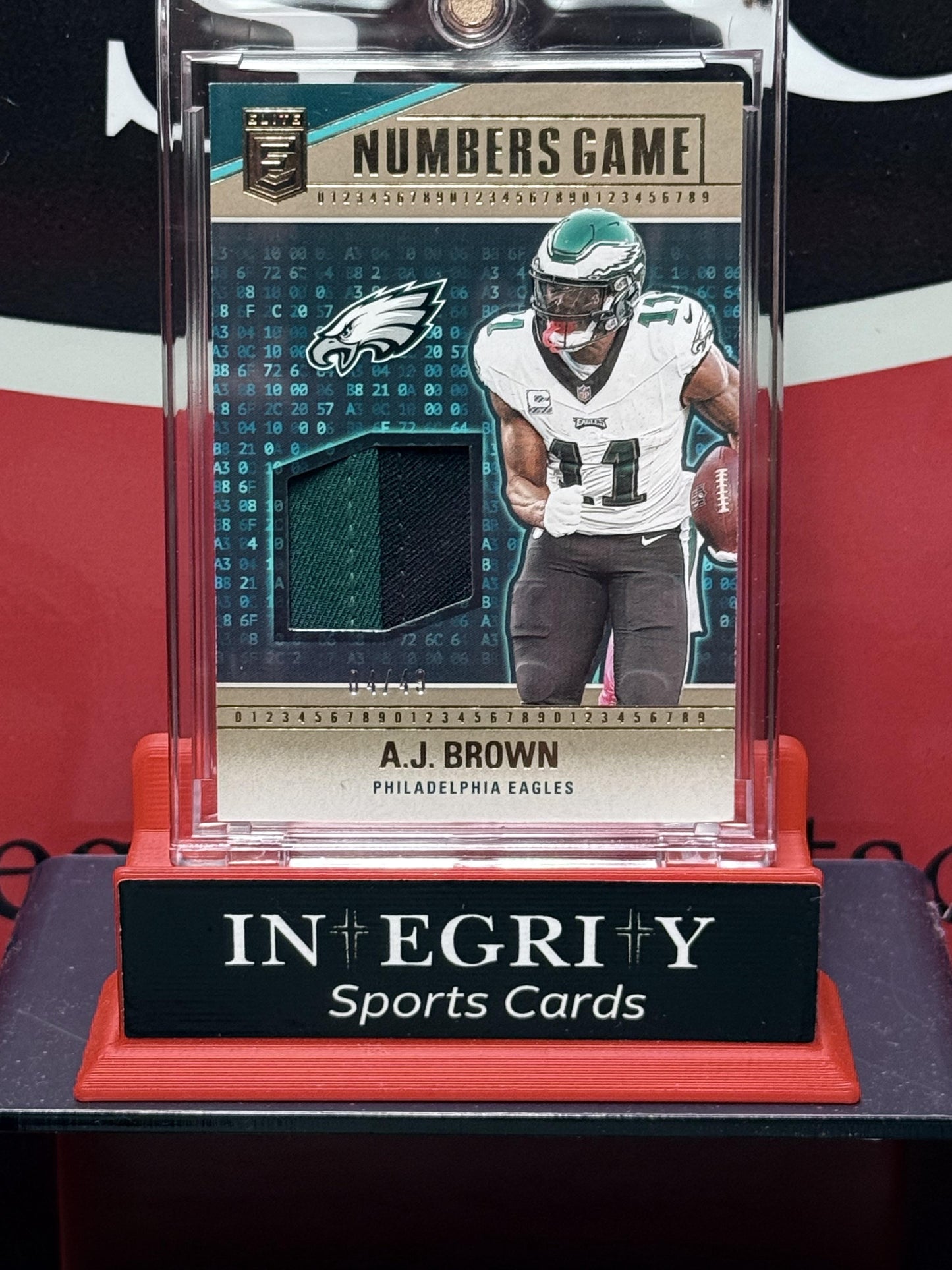2024 Donruss Elite #NG-ABR A.J. Brown Numbers Game Jerseys Prime #/49
