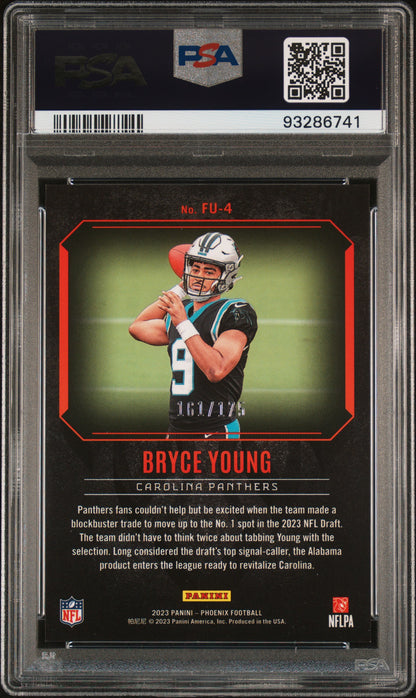 2023 Panini Phoenix Fired Up #FU4 Bryce Young Fired Up-Pink /175PSA 10