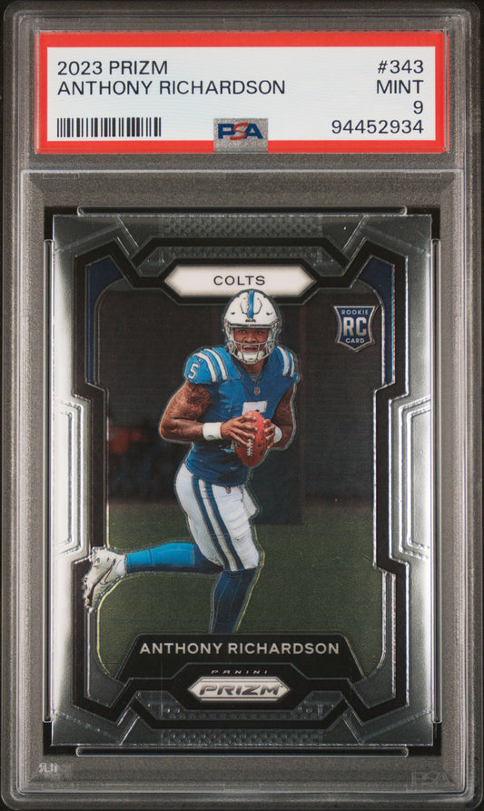 2023 Panini Prizm #343 Anthony Richardson PSA 9
