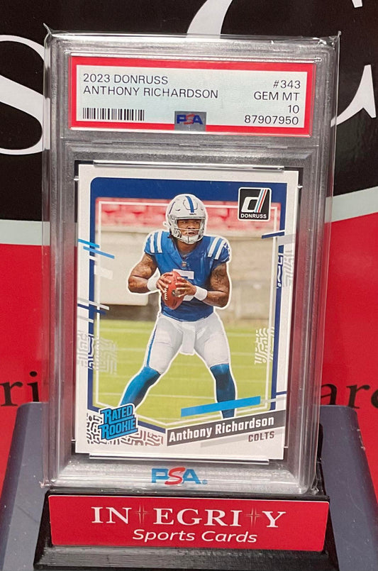 2023 Panini Donruss #343 Anthony Richardson PSA 10