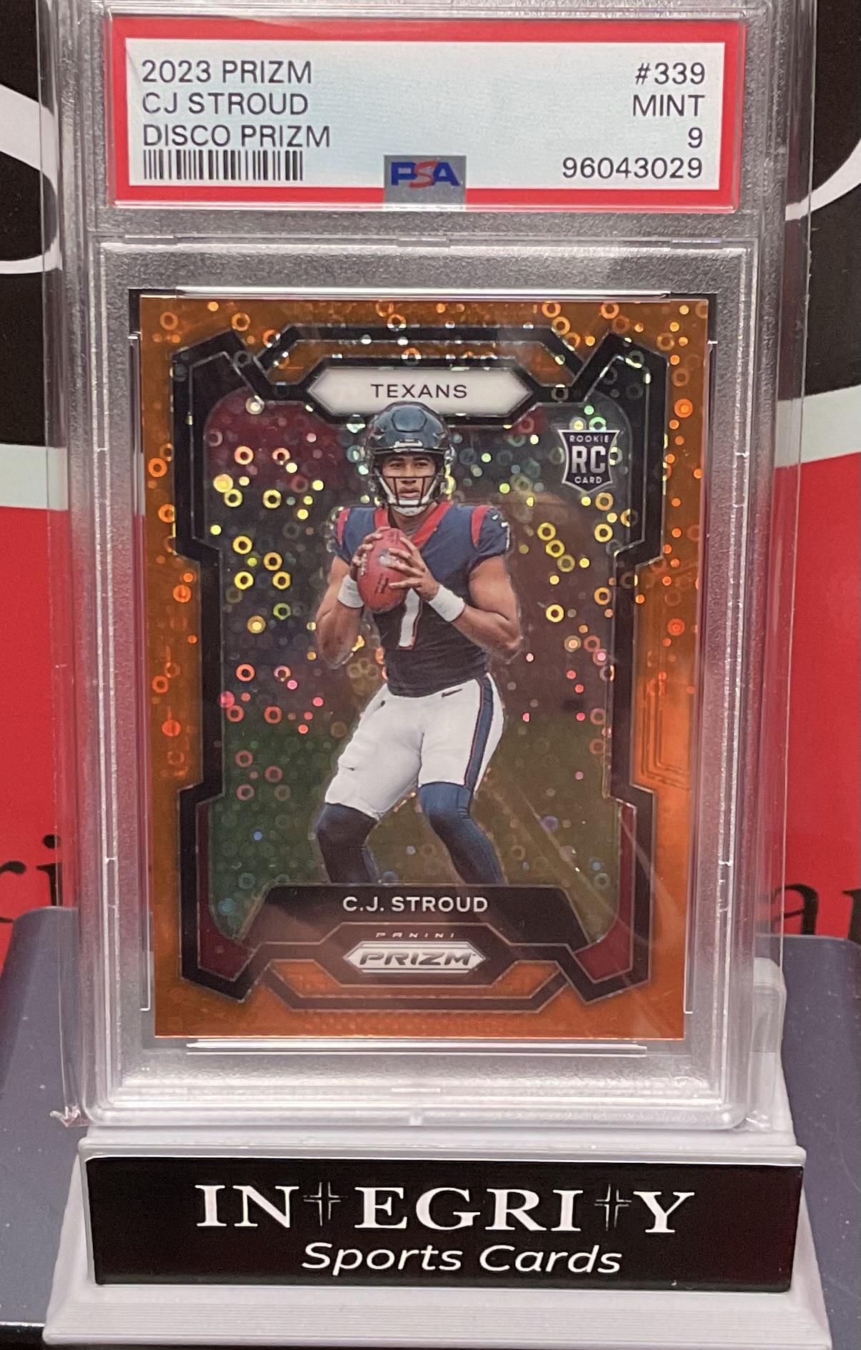 2023 Panini Prizm #339 Cj Stroud Disco Prizm PSA 9