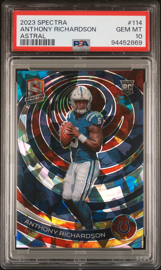 2023 Panini Spectra #114 Anthony Richardson Astral PSA 10