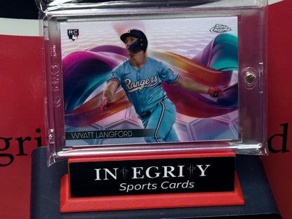 2024 Topps Chrome Update #HX-18 Wyatt Langford Helix
