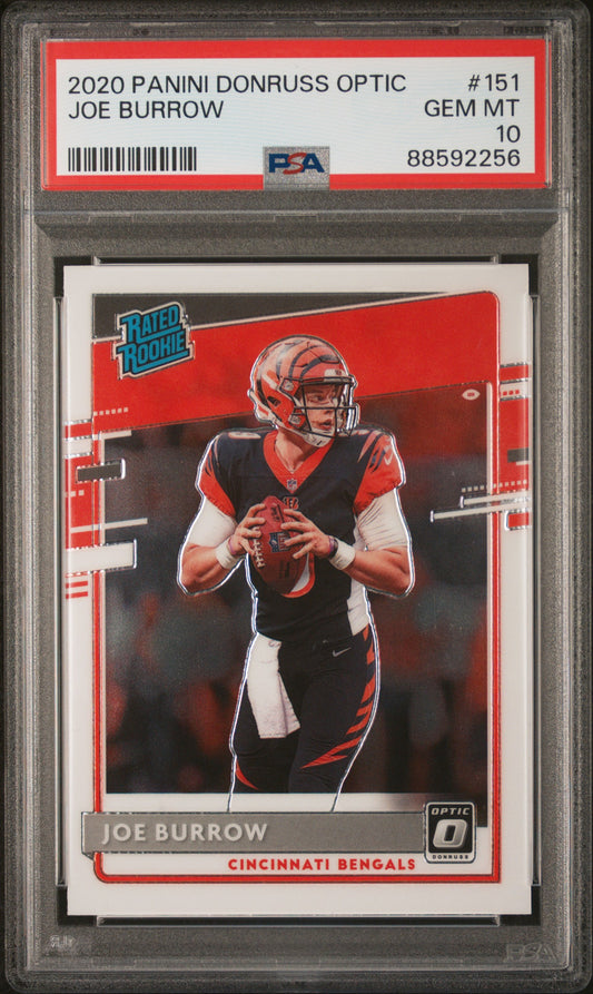 2020 Panini Donruss Optic #151 Joe Burrow PSA 10