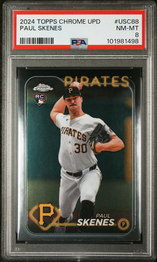 2024 Topps Chrome Update #USC88 Paul Skenes PSA 8
