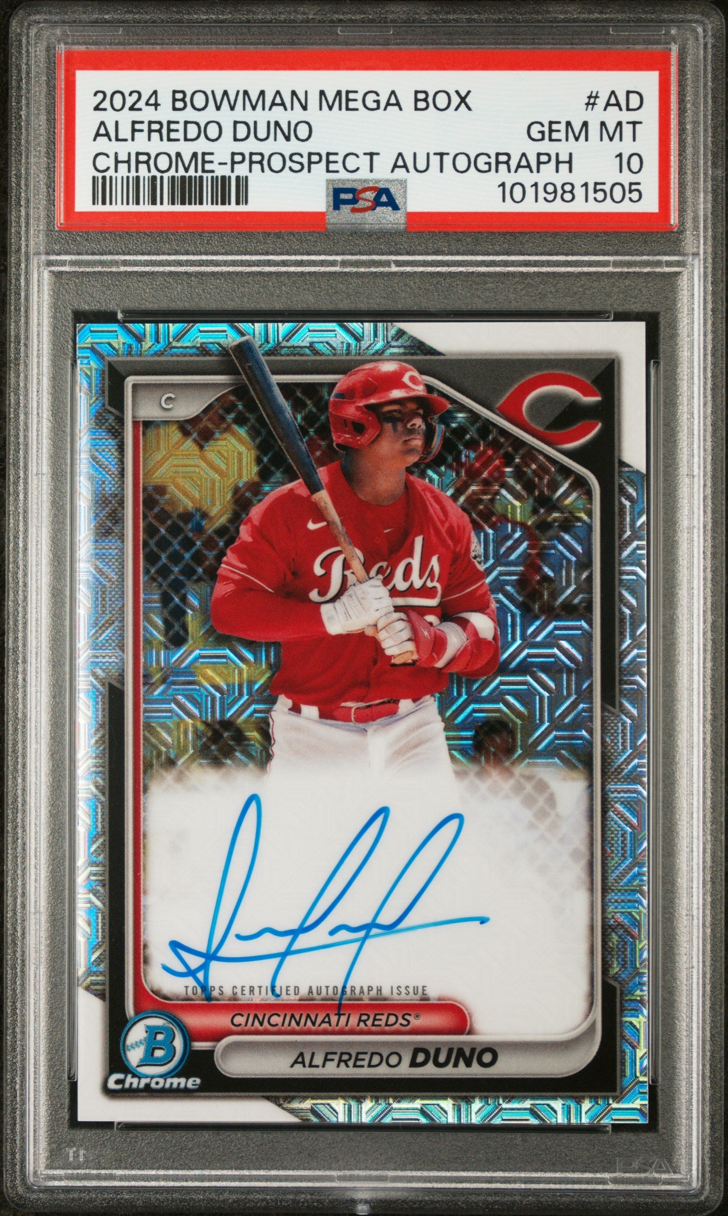 2024 Bowman Mega Box Chrome Bowman Prospect Mega Autographs #AD Alfredo PSA 10