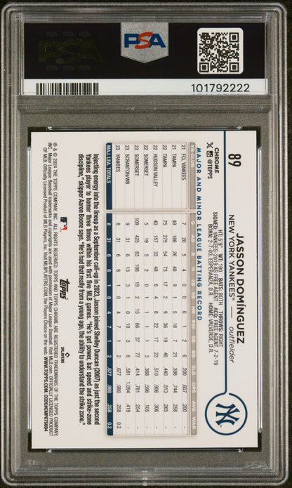 2024 Topps Chrome #89 Jasson Dominguez PSA 9