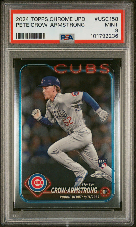 2024 Topps Chrome Update #USC158 Pete Crow-Armstrong PSA 9