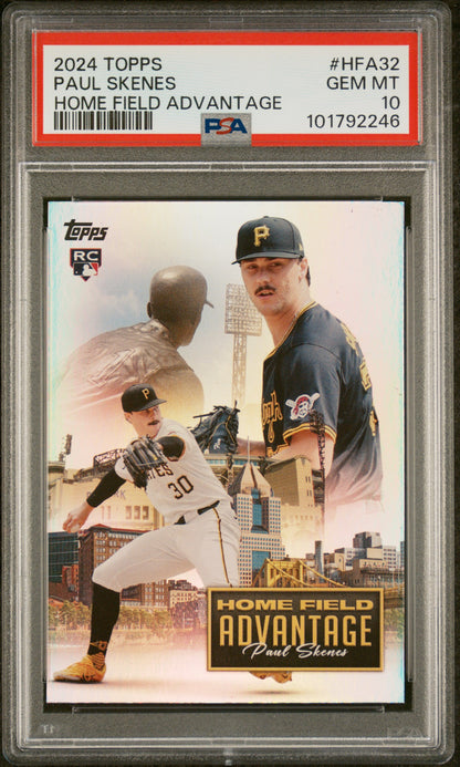 2024 Topps Home Field Advantage #HFA32 Paul Skenes Update PSA 10