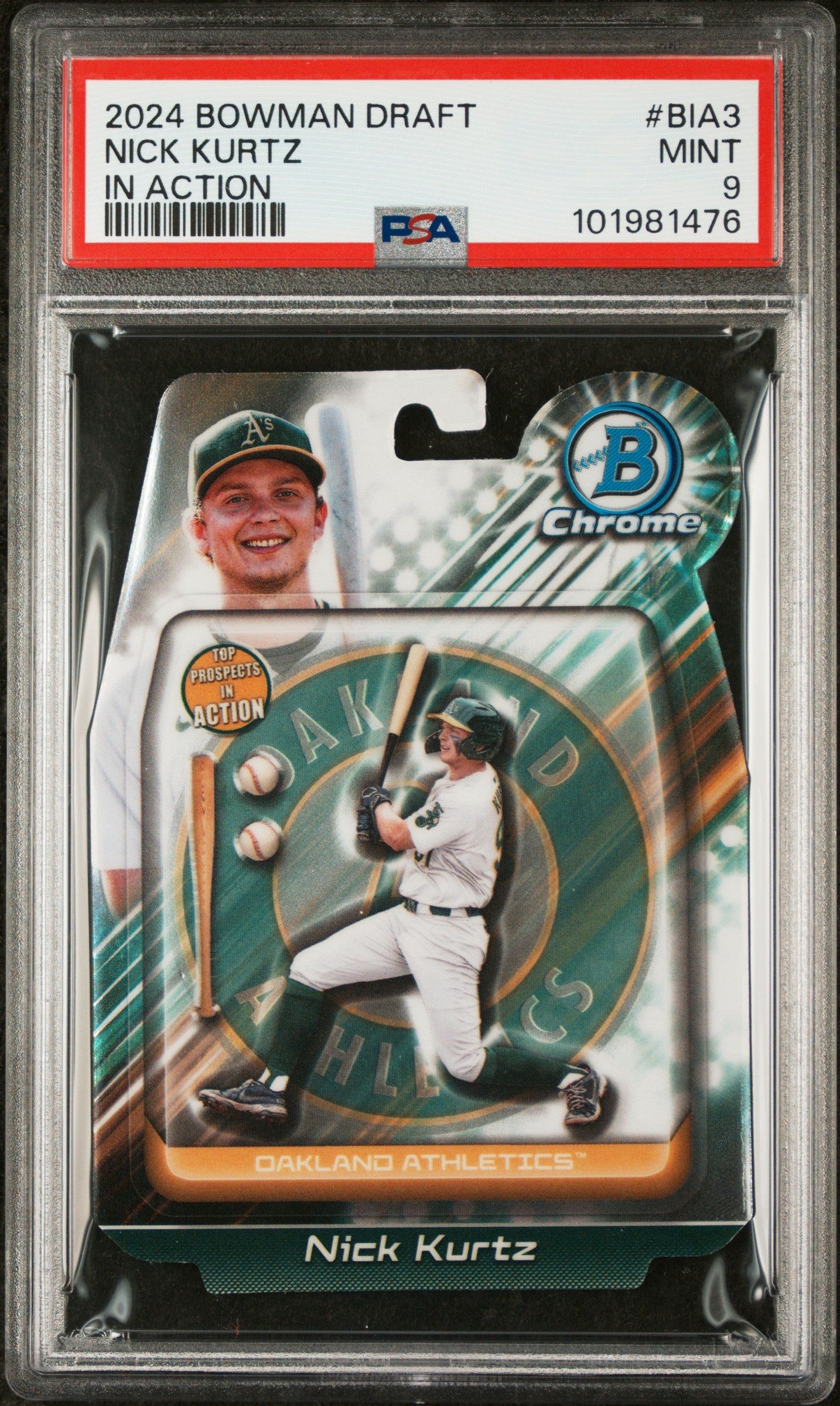 2024 Bowman Draft Bowman In Action #BIA3 Nick Kurtz PSA 9