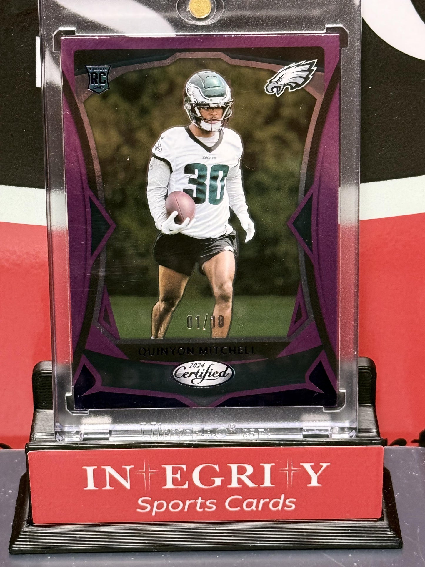 2024 Panini Certified #116 Quinyon Mitchell Mirror Purple FOTL #/10
