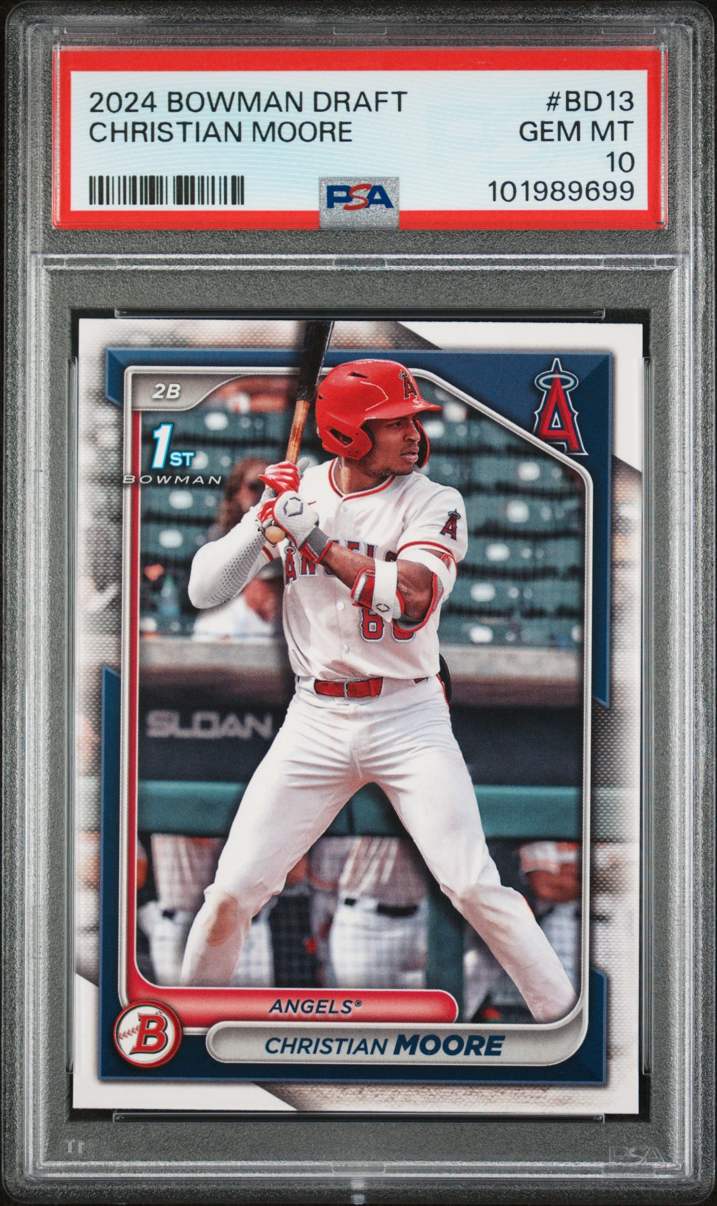 2024 Bowman Draft #BD13 Christian Moore PSA 10