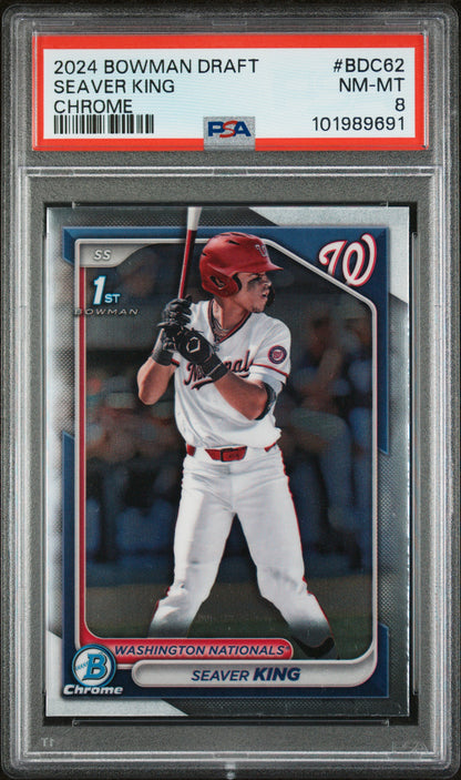 2024 Bowman Draft #BDC62 Seaver King Chrome PSA 8