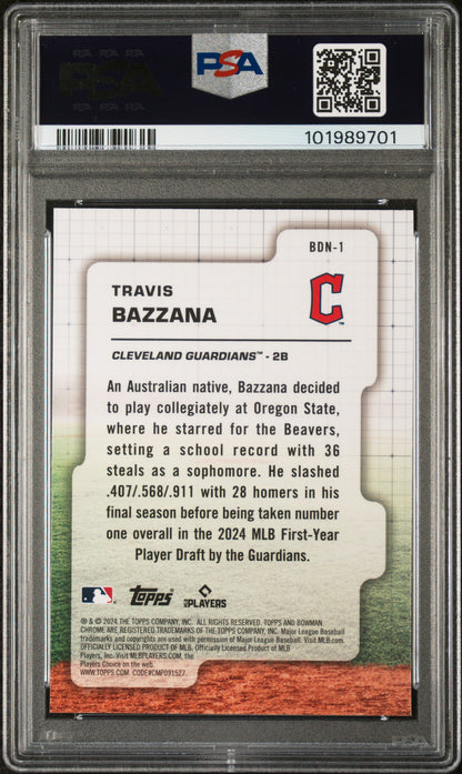 2024 Bowman Draft Bowman Draft Night #BDN1 Travis Bazzana PSA 10