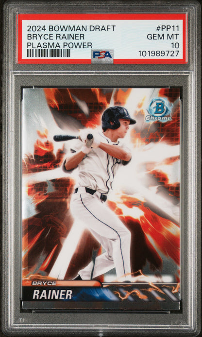 2024 Bowman Draft Plasma Power #PP11 Bryce Rainer PSA 10