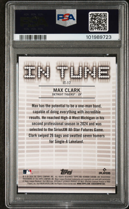 2024 Bowman Draft In Tune #IT17 Max Clark PSA 8