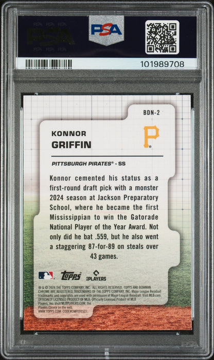2024 Bowman Draft Bowman Draft Night #BDN2 Konnor Griffin PSA 10
