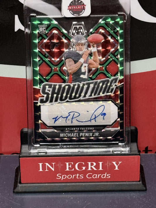 2024 Mosaic #SS-MPJ Michael Penix Jr. Signatures Choice Green and Black #/25
