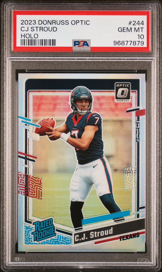 2023 Panini Donruss Optic #244 Cj Stroud Holo PSA 10