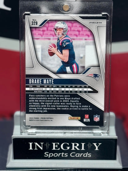 2024 Panini Prizm #329 Drake Maye Disco
