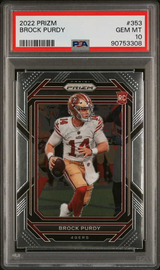 2022 Panini Prizm #353 Brock Purdy PSA 10