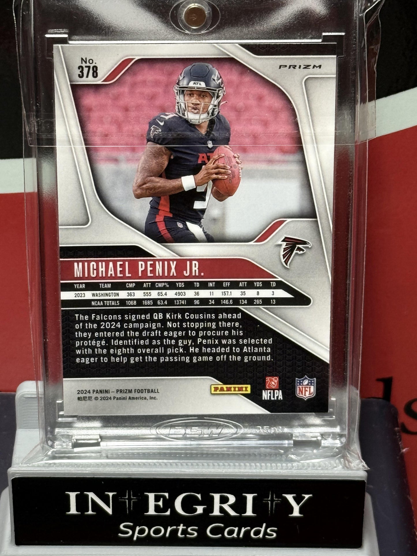 2024 Panini Prizm #378 Michael Penix Jr. Silver