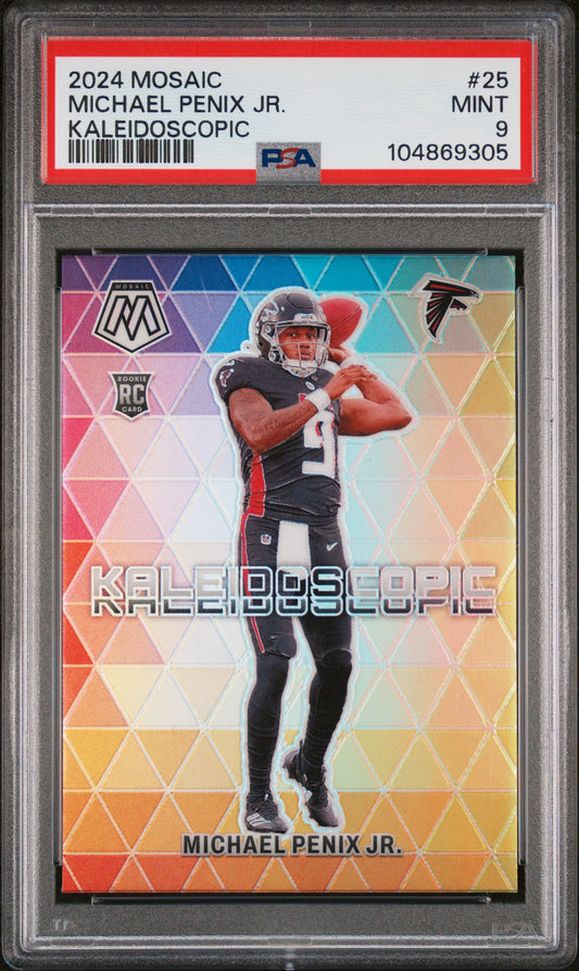 2024 Panini Mosaic Kaleidoscopic #25 Michael Penix Jr. PSA 9