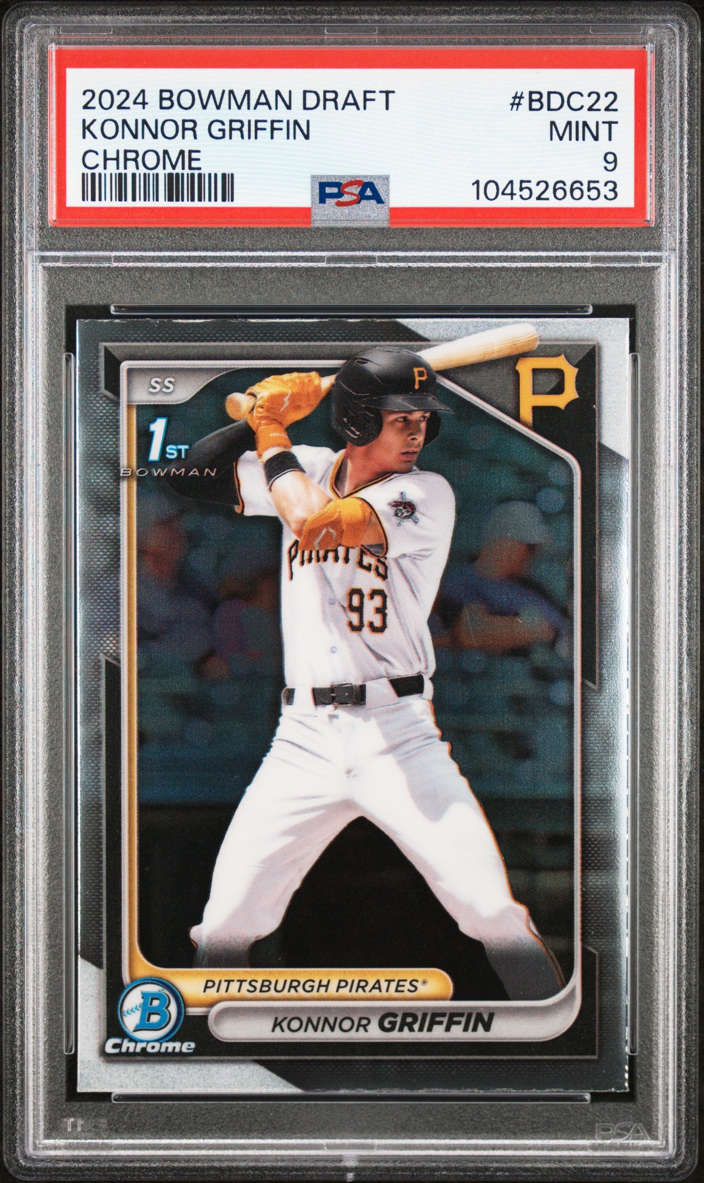 2024 Bowman Draft #BDC22 Konnor Griffin Chrome PSA 9