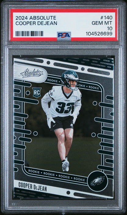 2024 Panini Absolute #140 Cooper Dejean PSA 10